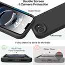 Vooii Compatible with iPhone 17e Case and for iPhone 16e Case, Liquid Silicone Upgrade [Camera Protection] [Soft Anti-Scratch Microfiber Lining] Shockproof Phone Case for iPhone 17e/16e 6.1" - Black