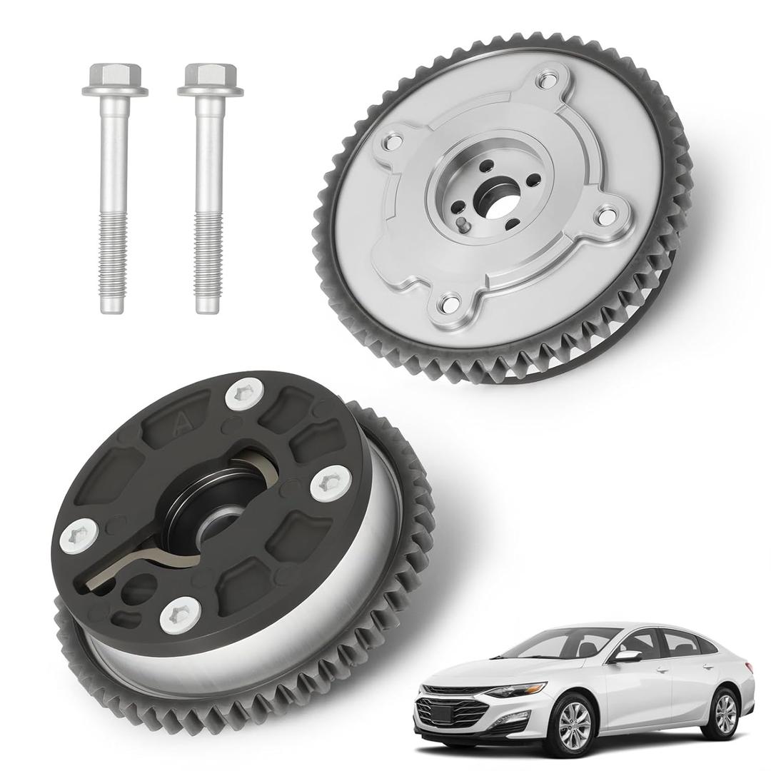 2PCS VVT Sprocket Gear Intake & Exhaust Variable Valve Timing Camshaft Adjuster Phaser for Chevy Malibu Cruze Spark Trax, for Buick Encore 1.4L 1.5L L4, 2016-2022 - Replace 12643698 916638