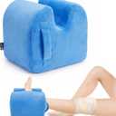 EKEPE Knee Replacement Surgery Pillow for Post Surgery Recovery - ACL Surgery, Knee Surgery and Hip Surgery Recovery, Memory Foam Leg Elevation Pillow for Leg Support, Rehab, Extension - Blue