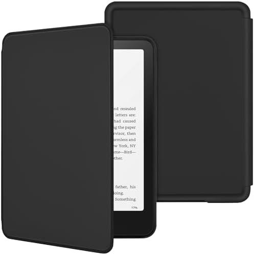 KBCASE Case for 7" Kindle Paperwhite (12th Generation-2024) and Kindle Colorsoft Signature Edition, Slim Smart Cover with Auto Wake/Sleep for Kindle Paperwhite 7 inch (Black)