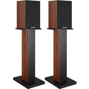 22.64" Universal Floor Speaker Stands, 150 lb Capacity, Brown