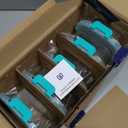 MFY 5-Pack 36 OZ Glass Storage Containers with Lids, Glass Meal Prep Containers Set, Airtight Lunch Containers with Lids, Microwave, Oven, Freezer and Dishwasher Safe, Green