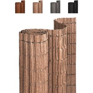 paramondo Natural Privacy Screen Mat, Privacy Fence, Balcony Privacy Fence for Garden, Patio, Balcony Cladding, Privacy Wind Protection, Weatherproof, UV-Resistant, No Drilling, 4×10 FT, Natural