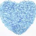 0.88LB Light Blue Fish Tank Gravel Aquarium Glass Stones Sea Glass Pebbles Aquarium Gravel Rocks Fish Tank Rocks, Beads Pebbles Rock Sand Glass Gems Stones for Vase Filler Turtle Fish Tank Decoration Pack of 2