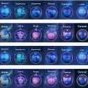 2 x 24 Pack Twelve Constellations Slow Rising Squishies with Valentines Cards Galaxy Stress Balls for Kids School Class Classroom Valentines Day Gifts Prizes Party Favors