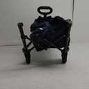 Collapsible Wagon Cart with Wheels Foldable - Folding Utility Heavy Duty Wagons Carts for Grocery Sports Garden Shopping Camping Wheelbarrows (Navy Blue, 120L)