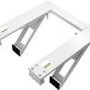 Qualward Air Conditioner Bracket Window AC Support Brackets - Heavy Duty with 2 Arms, Up to 180 lbs for 12000 to 24000 BTU AC Units- Fits Single Or Double Hung Windows