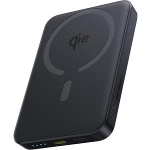 Baseus for MagSafe Portable Charger, Qi2 Certified 15W Wireless Magnetic Power Bank 10000mAh with USB-C Cable 22.5W PD Charging, Battery Pack Compatible with iPhone 17/16/15/14/13 Pro/Pro Max Series, Black