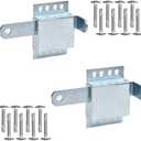 2 Pack Heavy Duty Inside Deadlock - Galvanized Steel Garage Door Side Lock/Housing Extra Security Lock for Most Garage Door