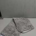 OLANLY Bathroom Rugs 30x20, Extra Soft Absorbent Chenille Bath Rugs, Rubber Backing Quick Dry, Machine Washable Bath Mats for Bathroom Floor, Tub and Shower, Home Decor Accessories, Light Grey