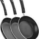 Frying Pan 3-Piece Set, Nonstick Skillet Set for Induction Cooktop, Frying Pan Nonstick 8 Inch+9.5 Inch +11 Inch (Black), 3P-BLK