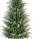 4FT Artificial Topiary Trees for Outdoor Front Porch Décor, Faux Pine Trees UV Resistant and Potted, Fake Shrubs Evergreen for Front Porch Decor Indoor and Outdoor Use