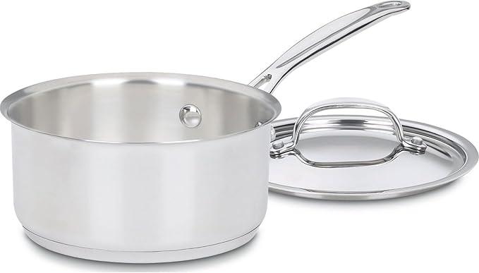 Cuisinart Stainless Steel Saucepan With Lid, Model# 719-16, 1.4L