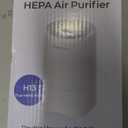 Small Air Purifier for Home Bedroom, Personal Desk Mini Air Purifier, Room Hepa Air Purifier Fresheners Cleaner for Dorm, Pets, Smoke, Desktop, Office (White)