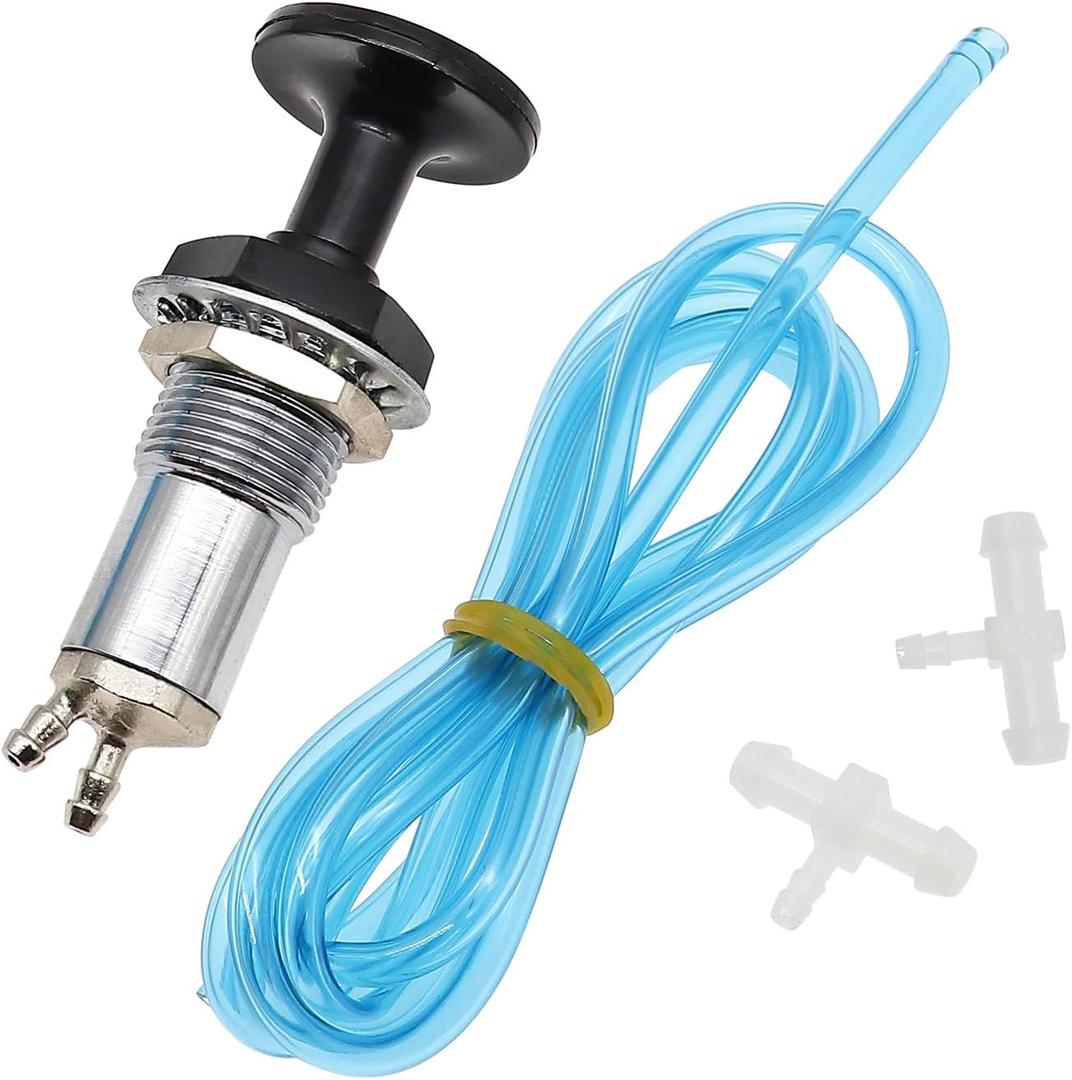 Fuel Plunger Primer Pump Kit 11305/10161-AD for Snowmobile ATV for Polaris Honda Yamaha Kawasaki Skidoo With 3 feet Fuel Line