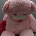 Tezituor Giant Teddy Bear 5Ft with Heart, Large Valentines Day Stuffed Animal, Pink I Love You Plush Toys for Kids Gift for Girlfriend