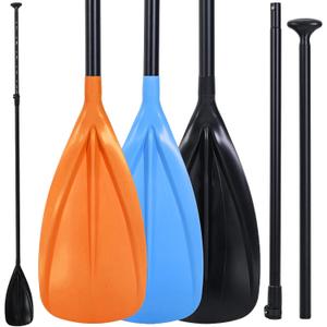 BBTO 3 Pack Sup Paddle 3 Pieces Adjustable Aluminium Stand-up Sup Paddle with Glass Fiber Blade Adjustable Aluminum Alloy Shaft 65" - 85" for Surfing Floating Water Sport