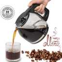 12-Cup Replacement Coffee Carafe Compatible with Mr. Coffee Coffee maker Pot, Replace Part# PLD12 PLD12-RB Series, Black Handle