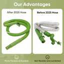 Upgraded Flexible Replacement Hose for Bissell Little-Green Upright &Portable Carpet Cleaners for 1400B 4075 3860 3353 2458 1400 Series With 3" Tough Stain Brush,brush,Self-Cleaning Tool,Crevice brush