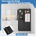 Amylove 8.5" x 5 ft Extra Large Magnetic Sheets Roll for Crafts, 30 Mil Black Flexible Vinyl Non Adhesive Cuttable Backing Sheet for Die Arts Refrigerator Metal Storage