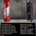 OKLPF Rear Brake Tail Lights Compatible With 2015-2025 Ford Transit