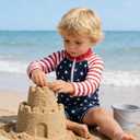 Funnycokid Baby Swimsuit Boy Toddler Bathing Suit Rash Guard UPF 50+ Swimwear 6 Months-4T
