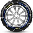 Auto-Trac Snow Chains for Car Tires Passenger Emergency Tire Chains for SUV and Car, Set of 2