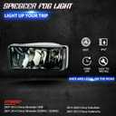 Fog Lights Assembly for 2007 2008 2009 2010 2011 2012 2013 2014 2015 Chevy Silverado Replacement Kit for 2007-2013 Avalanche,2015-2020 Suburban with H16 12V 19W Halogen Bulb Smoke Lens