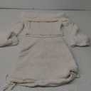 Furry Two Piece Set Women Autumn Winter Elegant Top And Skirt  ,Sleeve 23" Long 13" ,Skirt16"×16"