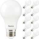 Sunco 10 Pack A19 LED Light Bulb 3W=40W, Dimmable 6000K Daylight Deluxe 250 LM E26 Medium Base, Indoor Outdoor, Super Bright, Instant On, Flicker Free, Frosted Lens, Lamp for Bedroom - UL (10 Count (Pack of 1))