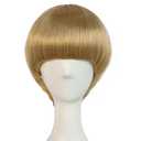 JoneTing Short Blonde Bob wig Bowl Cut Wigs 60s 70s Men Wigs Short Funny Hair for Women+Hair Cap Blonde Mushroom Wig for Man Blond Bob Hair With Bang for Halloween Party Outfit Cosplay Costume