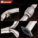 Exhaust | Stainless Steel Exhaust Direct Fit Y Pipe Compatible with