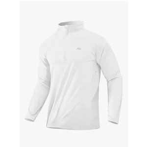 MIER Dry Fit Quarter Zip Pullover for Men, Long Sleeve 1/4 Zip Lightweight Golf Athletic Fishing Shirts (Sun Protection) M