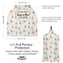 Metplus No Touch Sign Car Seat Cover for Babies, Mom Nursing Covers Breastfeeding Scarf, Multi Use Infant Carseat Canopy for Newborn Carrier/Stroller/Shopping Cart, Baby Shower Gifts for Boy Girl (Little Angel)