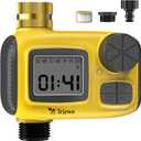 Sprinkler Timer for Outdoor,2025 Brass Inlet Release Water Timer for Garden Irrigation Hose Timers with Rain Delay and Manual Irrigation for Garden,Lawn,Yard Watering System