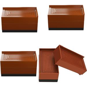 MAGIIN Furniture Risers 3 Inch, Bed Risers, Rectangular Stackable Bed Foot Booster for Table Chair Couch Sofa, 12 Pieces