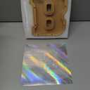 Large Letter Piggy Bank for Kids Boys Girls Wooden Personalized Piggy Banks A-Z with Target Area Clear Alphabet Banknote Coin Banks for Gift Decoration Baptism (B)