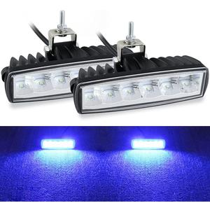 STDYSUN LED Blue Driving Fog Lights Forklift Safety Lights 2Pcs 30W 6Inch Waterproof Work Auxiliary Lights Boat lights Hunting Fishing Lights Fit For Fish Hog Predator Truck Trator ATV Golf Cart Boat