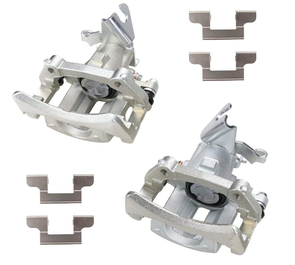 FEXON 2pc Disc Rear Brake Caliper Assembly with Bracket Replaces 18B4926