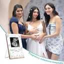 Under the Sea Ultrasound Picture Frame, Adorable Ocean Baby Shower Decorations, Gender Reveal & Baby Sonogram Picture Keepsake, Pregnancy Gifts for New Moms, Pregnancy Announcement Memory Frame