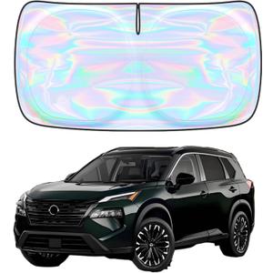 Windshield Sun Shade for Nissan Rogue 2021-2026 - 4 Layers Sunshade Compatible with Nissan Rogue Foldable Front Window Sunshade Sun Visor Protector Block UV Rays Keep Your Car Cooler Car Accessories
