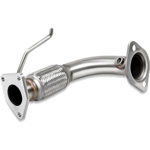 JY PERFORMANCE Front Flex Pipe Compatible With 2003-2007 2.4L Honda Accord Stainless Steel