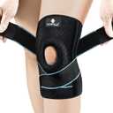 NEENCA Knee Brace for Knee Pain, Adjustable Knee Support with Patella Gel Pad & Side Spring Stabilizers, Knee Wrap for Arthritis, Meniscus Tear, ACL, Knee Pain Relief, Runner, Sport - FSA/HSA Approved (Large)