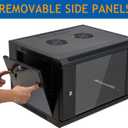 6U Wall Mount Server Cabinet Network Rack Enclosure Locking Glass Door by Tedgetal
