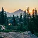 Enovoe 1000 Piece Jigsaw Puzzle - Lassen National Park California - Scenic Snow-Covered Mountains and Frozen Lake - Paper Puzzle for Adults - Multicolour - Ideal for Home Decor and Stress Relief