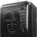 FUL Star Wars Darth Vader 25 Inch Rolling Luggage, Embossed Hardshell Suitcase with Spinner Wheels, Black, 25 Inch Single