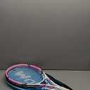 Pro Tennis Racket for Adults, 2 Player 27 inch Speed Tennis Racquet Acceptable for Beginner and Professional with 3 Tennis Balls, 2 Vibration Dampes, 2 Overgrips, Tennis Bag (Pink-Blue)