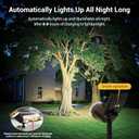 Solar Spot Lights Outdoor, 1000LM Big Adjustable Solar Lights Outdoor Waterproof, 2-in-1 Solar Powered Spotlights Landscape Lighting for Garden, Yard, Pathway, Tree, Flag (4P, Cool White)