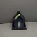 Blue Cottage Birdfeeder, 9.5 x 10.25 x 13.25 (9085)