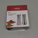 Salt and Pepper Shakers by Aelga - Salt Shaker with Adjustable Pour Holes for Himalayan, Kosher (Silver)